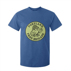 Portland Frog Brigade T Shirt For Kid Peace Frog Protest Badge TS02 Royal Blue Print Your Wear