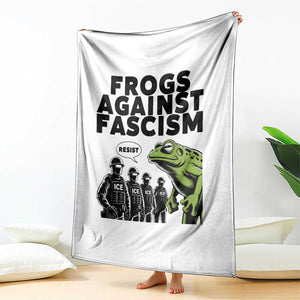 Frogs Against Fascism Throw Blanket Resist 2025 Free Portland Protest TS02 Print Your Wear