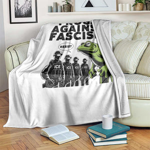 Frogs Against Fascism Throw Blanket Resist 2025 Free Portland Protest TS02 Print Your Wear