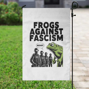 Frogs Against Fascism Garden Flag Resist 2025 Free Portland Protest TS02 Print Your Wear