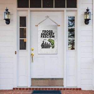 Frogs Against Fascism Garden Flag Resist 2025 Free Portland Protest TS02 Print Your Wear