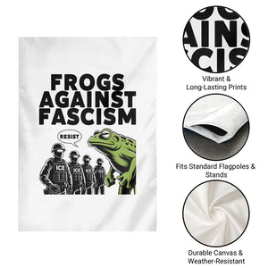 Frogs Against Fascism Garden Flag Resist 2025 Free Portland Protest TS02 Print Your Wear