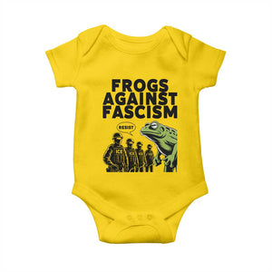 Frogs Against Fascism Baby Onesie Resist 2025 Free Portland Protest TS02 Daisy Print Your Wear