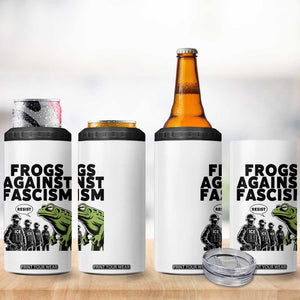 Frogs Against Fascism 4 in 1 Can Cooler Tumbler Resist 2025 Free Portland Protest TS02 Print Your Wear