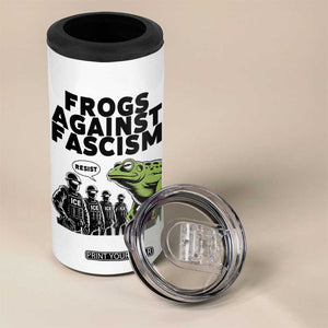 Frogs Against Fascism 4 in 1 Can Cooler Tumbler Resist 2025 Free Portland Protest TS02 Print Your Wear