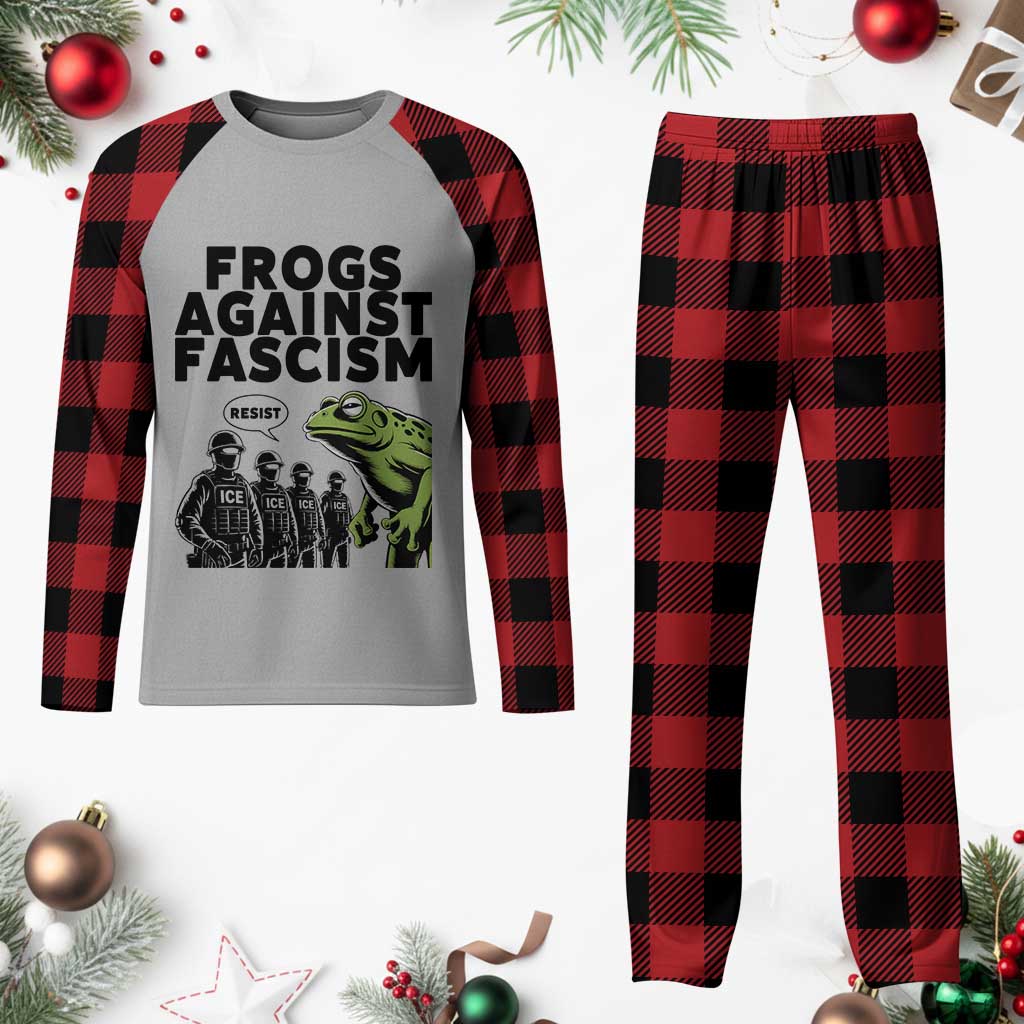 Frogs Against Fascism Plaid Pajama Set Resist 2025 Free Portland Protest TS02 Buffalo Plaid Print Your Wear