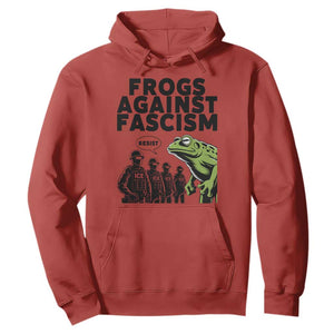Frogs Against Fascism Hoodie Resist 2025 Free Portland Protest TS02 Red Print Your Wear