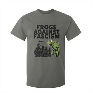 Frogs Against Fascism T Shirt For Kid Resist 2025 Free Portland Protest TS02 Military Green Print Your Wear