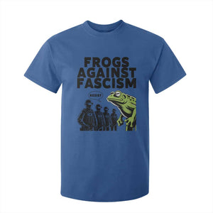 Frogs Against Fascism T Shirt For Kid Resist 2025 Free Portland Protest TS02 Royal Blue Print Your Wear