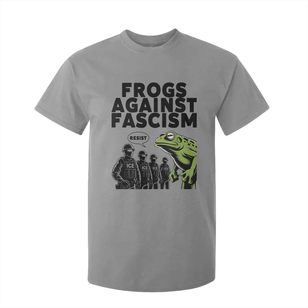 Frogs Against Fascism T Shirt For Kid Resist 2025 Free Portland Protest TS02 Sport Gray Print Your Wear