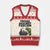 Frogs Against Fascism V-Neck Knit Sweater Vest Resist 2025 Free Portland Protest - Print Your Wear