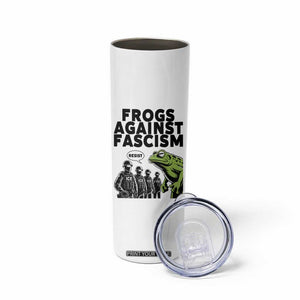 Frogs Against Fascism Skinny Tumbler Resist 2025 Free Portland Protest TS02 Print Your Wear