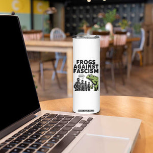 Frogs Against Fascism Skinny Tumbler Resist 2025 Free Portland Protest TS02 Print Your Wear