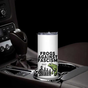 Frogs Against Fascism Skinny Tumbler Resist 2025 Free Portland Protest TS02 Print Your Wear