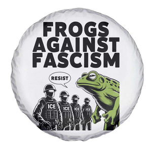 Frogs Against Fascism Spare Tire Cover Resist 2025 Free Portland Protest TS02 Print Your Wear
