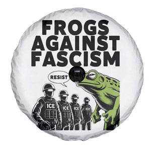 Frogs Against Fascism Spare Tire Cover Resist 2025 Free Portland Protest TS02 Print Your Wear