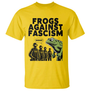 Frogs Against Fascism T Shirt Resist 2025 Free Portland Protest TS02 Daisy Print Your Wear