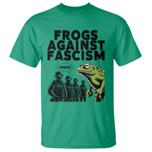 Frogs Against Fascism T Shirt Resist 2025 Free Portland Protest TS02 Irish Green Print Your Wear