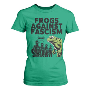 Frogs Against Fascism T Shirt For Women Resist 2025 Free Portland Protest TS02 Irish Green Print Your Wear