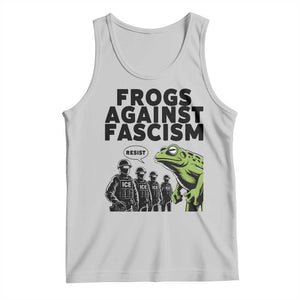 Frogs Against Fascism Tank Top Resist 2025 Free Portland Protest TS02 Ash Print Your Wear