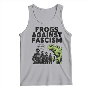 Frogs Against Fascism Tank Top Resist 2025 Free Portland Protest TS02 Athletic Heather Print Your Wear