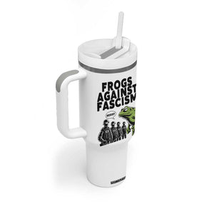 Frogs Against Fascism Tumbler With Handle Resist 2025 Free Portland Protest TS02 Print Your Wear