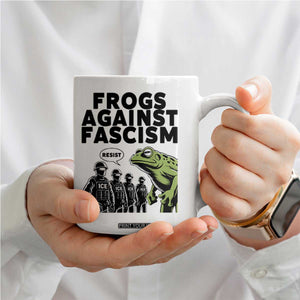 Frogs Against Fascism Coffee Mug Resist 2025 Free Portland Protest TS02 Print Your Wear