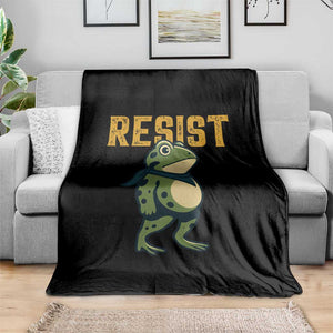 Resist Frog Protest Throw Blanket Free Portland Political Satire TS02 Print Your Wear