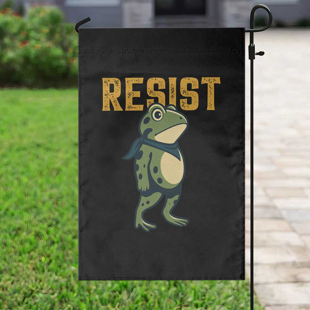 Resist Frog Protest Garden Flag Free Portland Political Satire TS02 Print Your Wear