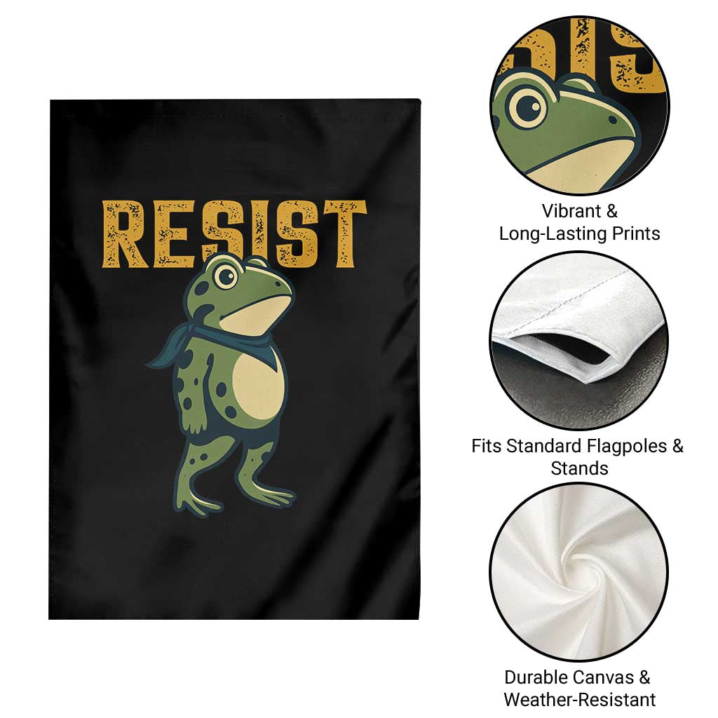Resist Frog Protest Garden Flag Free Portland Political Satire TS02 Print Your Wear