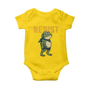 Resist Frog Protest Baby Onesie Free Portland Political Satire TS02 Daisy Print Your Wear