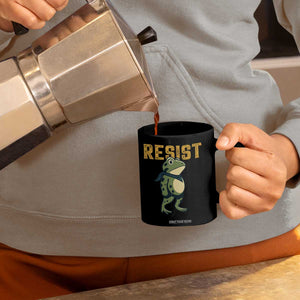 Resist Frog Protest Coffee Mug Free Portland Political Satire TS02 Print Your Wear