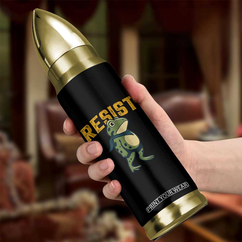 Resist Frog Protest Bullet Tumbler Free Portland Political Satire TS02 Print Your Wear