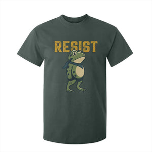 Resist Frog Protest T Shirt For Kid Free Portland Political Satire TS02 Dark Forest Green Print Your Wear