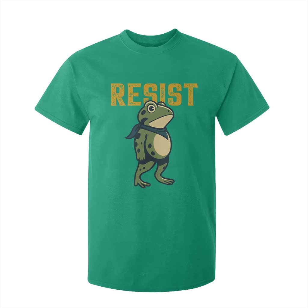 Resist Frog Protest T Shirt For Kid Free Portland Political Satire TS02 Irish Green Print Your Wear