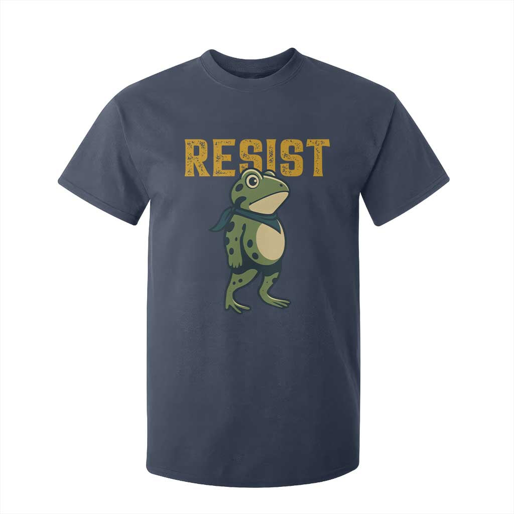 Resist Frog Protest T Shirt For Kid Free Portland Political Satire TS02 Navy Print Your Wear