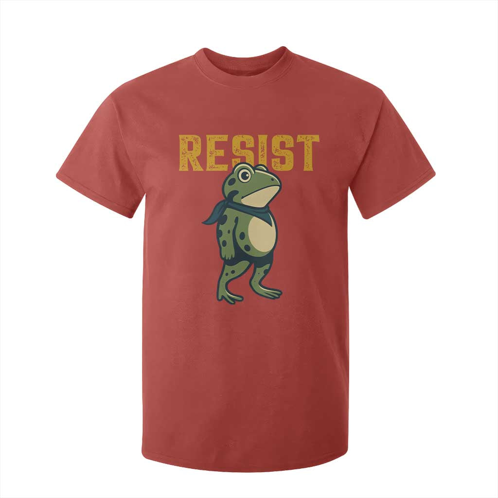 Resist Frog Protest T Shirt For Kid Free Portland Political Satire TS02 Red Print Your Wear