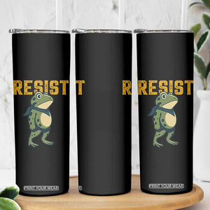 Resist Frog Protest Skinny Tumbler Free Portland Political Satire TS02 Print Your Wear