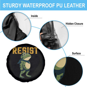 Resist Frog Protest Spare Tire Cover Free Portland Political Satire TS02 Print Your Wear