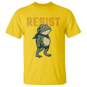 Resist Frog Protest T Shirt Free Portland Political Satire TS02 Daisy Print Your Wear