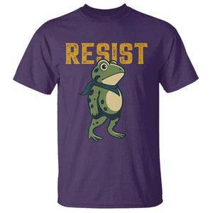 Resist Frog Protest T Shirt Free Portland Political Satire TS02 Purple Print Your Wear