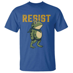Resist Frog Protest T Shirt Free Portland Political Satire TS02 Royal Blue Print Your Wear