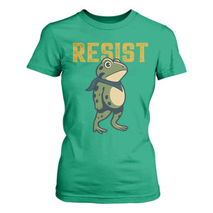Resist Frog Protest T Shirt For Women Free Portland Political Satire TS02 Irish Green Print Your Wear