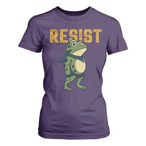 Resist Frog Protest T Shirt For Women Free Portland Political Satire TS02 Purple Print Your Wear