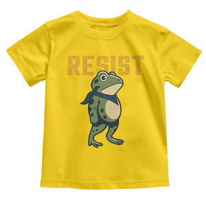 Resist Frog Protest Toddler T Shirt Free Portland Political Satire TS02 Daisy Print Your Wear