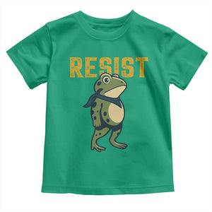 Resist Frog Protest Toddler T Shirt Free Portland Political Satire TS02 Irish Green Print Your Wear