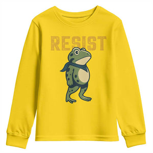 Resist Frog Protest Youth Sweatshirt Free Portland Political Satire TS02 Daisy Print Your Wear