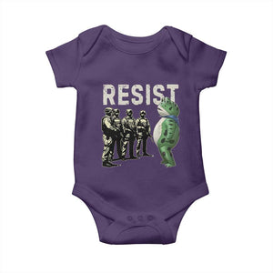 Resist Frog Baby Onesie Inflatable Animal Protest Free Portland TS02 Purple Print Your Wear