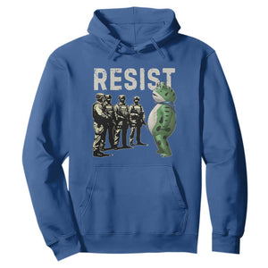 Resist Frog Hoodie Inflatable Animal Protest Free Portland TS02 Royal Blue Print Your Wear