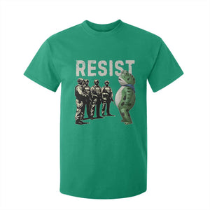 Resist Frog T Shirt For Kid Inflatable Animal Protest Free Portland TS02 Irish Green Print Your Wear